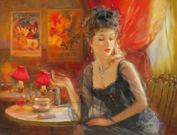 Women Painting - Pretty Lady KR 034 Impressionist